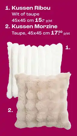 Kwantum Kussen Ribou of Morzine aanbieding