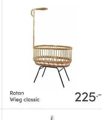 Baby & Tiener Rotan Wieg Classic aanbieding