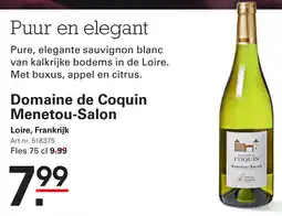 Sligro Domaine de Coquin Menetou Salon aanbieding