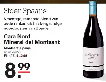 Sligro Cara nord mineral del montsant aanbieding