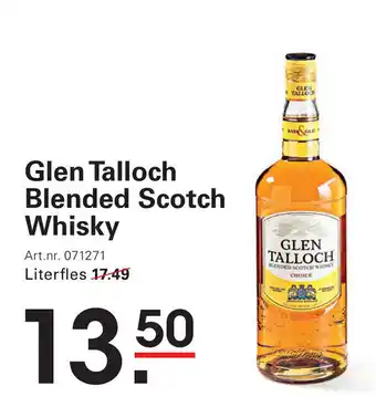 Sligro Glen talloch blended scotch whisky aanbieding