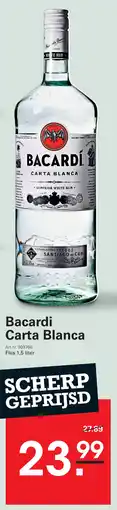 Sligro Bacardi Carta Blanca aanbieding