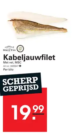 Sligro Kabeljauwfilet aanbieding