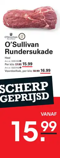 Sligro O'Sullivan Rundersukade aanbieding