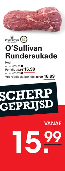 Sligro O'Sullivan Rundersukade aanbieding