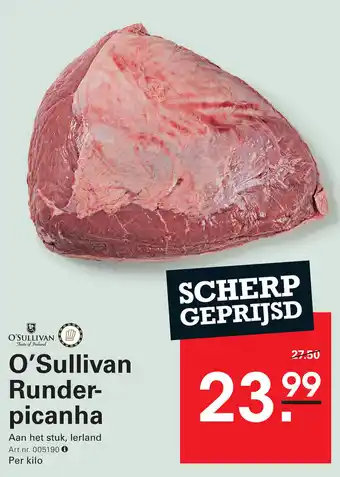 Sligro O'Sullivan Runder Picanha aanbieding