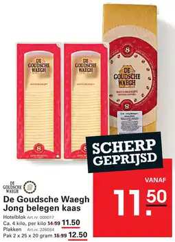 Sligro De Goudsche Waegh Jong belegen kaas aanbieding