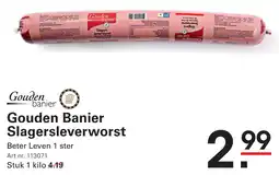 Sligro Gouden Banier Slagersleverworst aanbieding