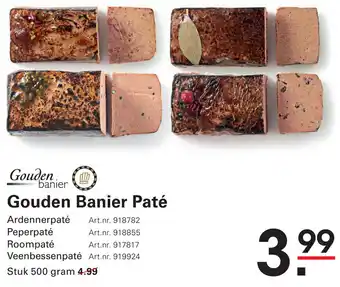 Sligro Gouden Banier Paté aanbieding