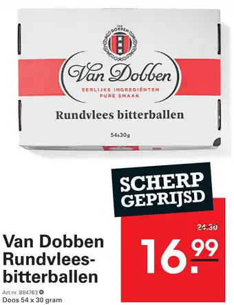 Sligro Van Dobben Rundvlees Bitterballen aanbieding