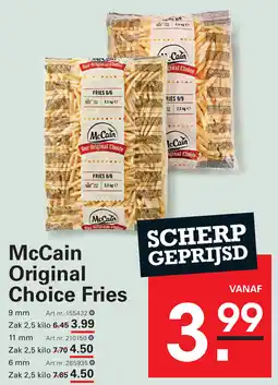 Sligro McCain Original Choice Fries aanbieding