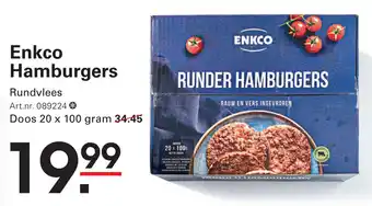 Sligro Enkco Hamburgers aanbieding