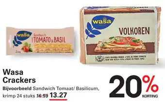 Sligro Wasa Crackers aanbieding