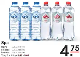 Sligro Spa aanbieding