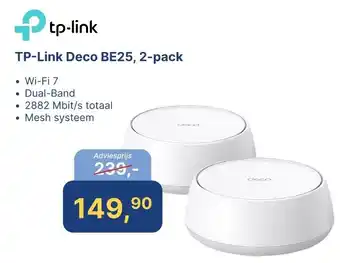 Levix Computershop TP-Link Deco BE25, 2-pack aanbieding