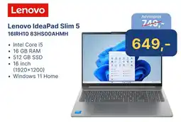 Levix Computershop Lenovo IdeaPad Slim 5 16IRH10 83HSOOAHMH aanbieding