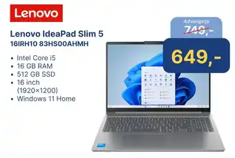 Levix Computershop Lenovo IdeaPad Slim 5 16IRH10 83HSOOAHMH aanbieding