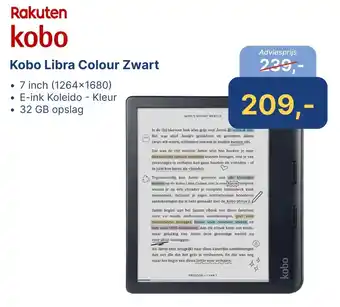 Levix Computershop Kobo Libra Colour Zwart aanbieding