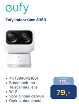 Levix Computershop Eufy Indoor Cam S350 aanbieding