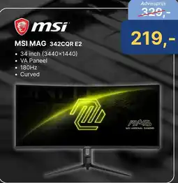 Levix Computershop MSI MAG 342CQR E2 aanbieding