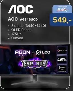 Levix Computershop AOC AG346UCD aanbieding