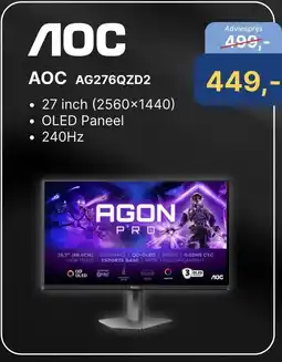 Levix Computershop AOC AG276QZD2 aanbieding