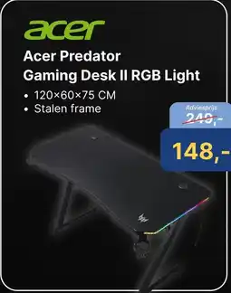 Levix Computershop Acer Predator Gaming Desk II RGB Light aanbieding