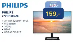 Levix Computershop PHILIPS 27E1N1600AE aanbieding