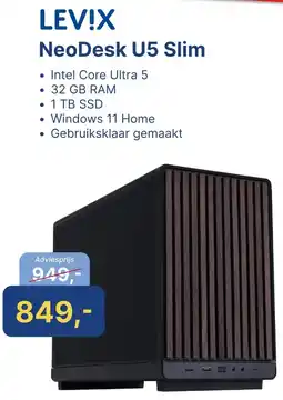 Levix Computershop LEV!X NeoDesk U5 Slim aanbieding