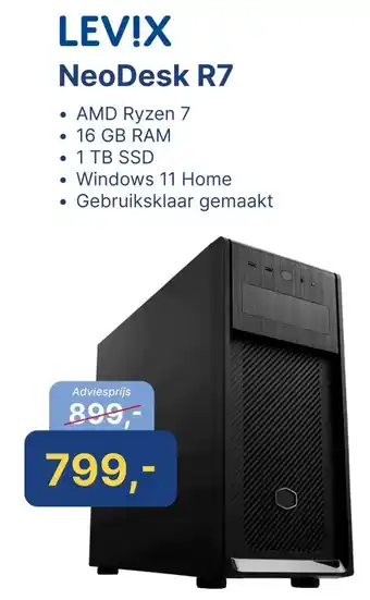 Levix Computershop LEV!X NeoDesk R7 aanbieding