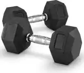 Bol.com MD Sport | Hexagon | Dumbbell set 15KG - Set van 2 stuks aanbieding