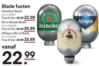 Sligro Blade fusten aanbieding