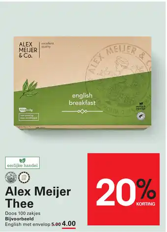 Sligro Alex Meijer Thee aanbieding