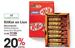 Sligro KitKat en Lion aanbieding