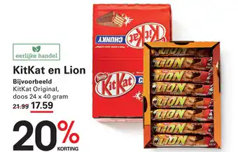 Sligro KitKat en Lion aanbieding