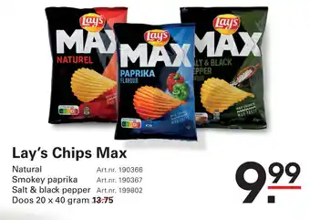 Sligro Lays Lay's Chips Max aanbieding