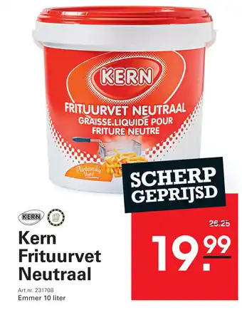 Sligro Kern Frituurvet Neutraal aanbieding