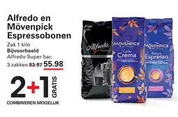 Sligro Alfredo en Mövenpick Espressobonen aanbieding