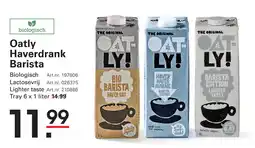 Sligro Oatly Haverdrank Barista aanbieding