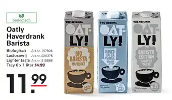 Sligro Oatly Haverdrank Barista aanbieding
