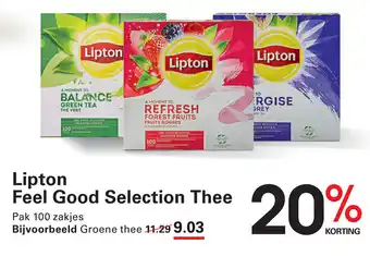 Sligro Lipton Feel Good Selection Thee aanbieding