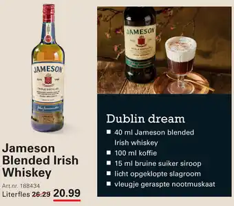 Sligro Jameson Blended Irish Whiskey aanbieding