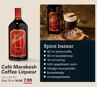 Sligro Café Marakesh Coffee Liqueur aanbieding