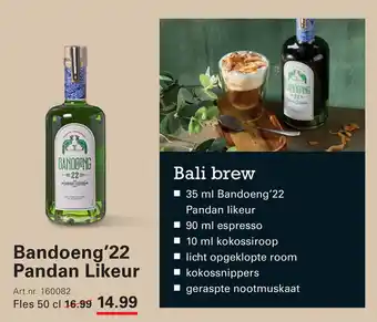 Sligro Bandoeng'22 Pandan Likeur aanbieding