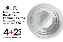 Sligro Intermezzo Borden en kommen Parma aanbieding