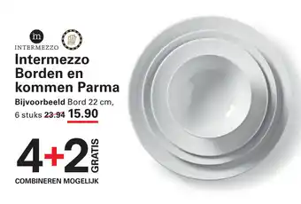 Sligro Intermezzo Borden en kommen Parma aanbieding