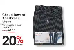 Sligro Chaud Devant Koksbroek Ligne aanbieding