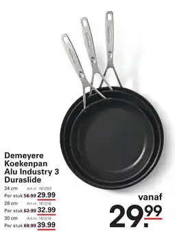 Sligro Demeyere Koekenpan Alu Industry 3 Duraslide aanbieding