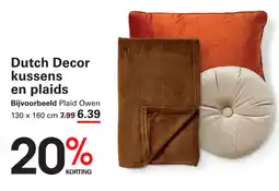 Sligro Dutch Decor kussens en plaids aanbieding