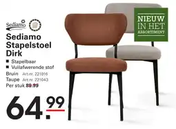 Sligro Sediamo Stapelstoel Dirk aanbieding